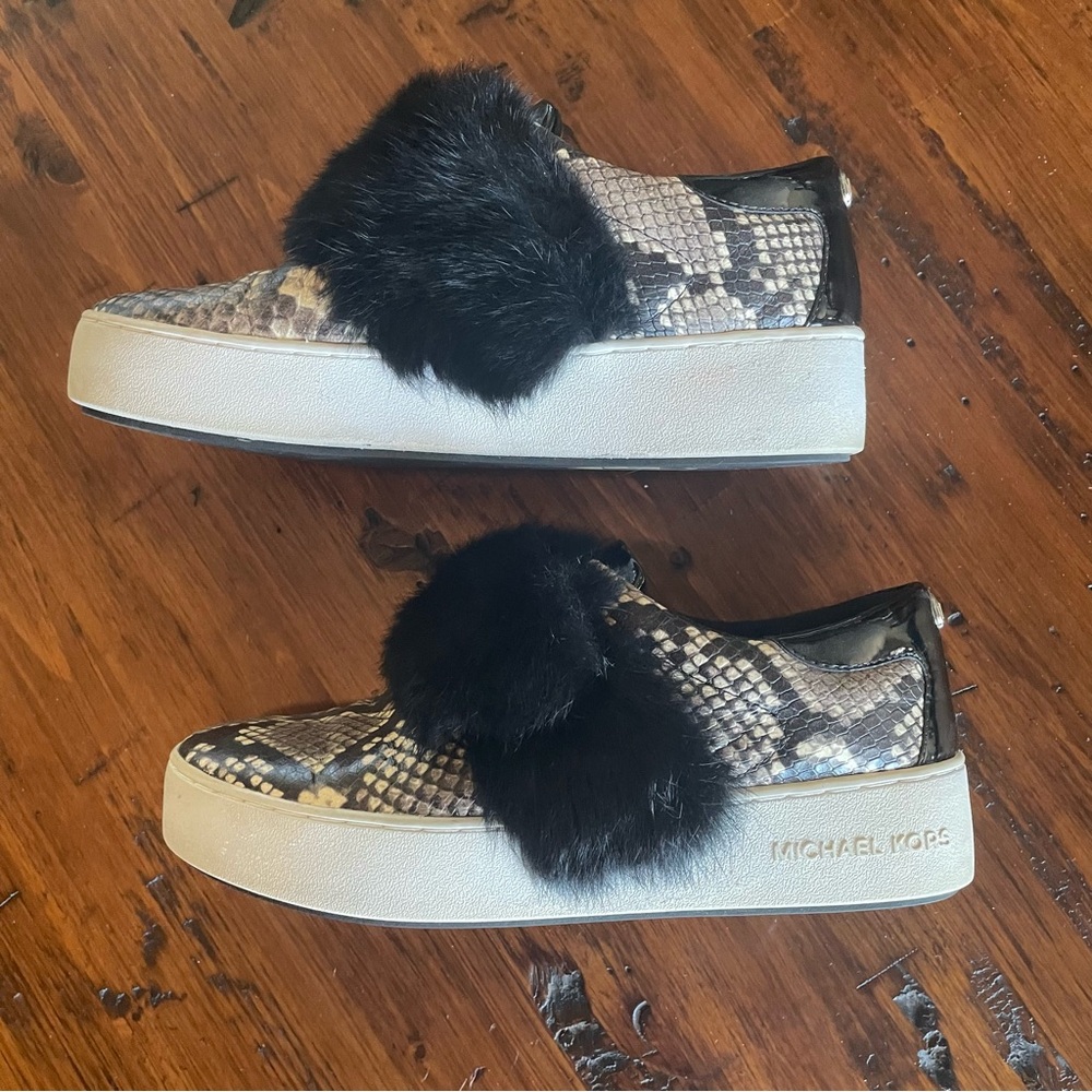 MICHAEL Michael Kors Black and Brown Fashion Sneakers